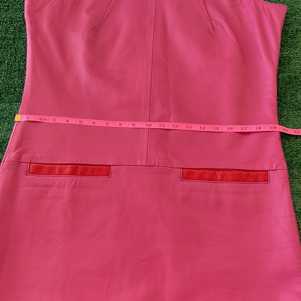 NEW Custom Pink Leather Dress by Leathercult - Picture 14 of 15